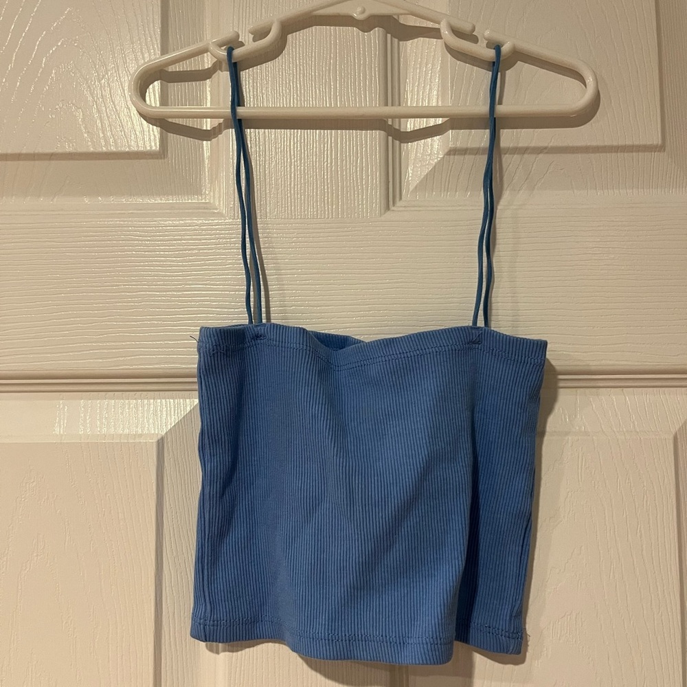 Blue Zara Crop Top